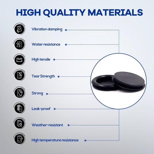 Tapones de goma de 25.4 mm para cables - Imagen 5